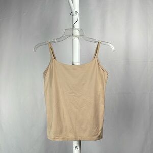 Cato Nude Camisole Shelf Bra Adjustable Spaghetti Straps Soft Stretch Women’s S